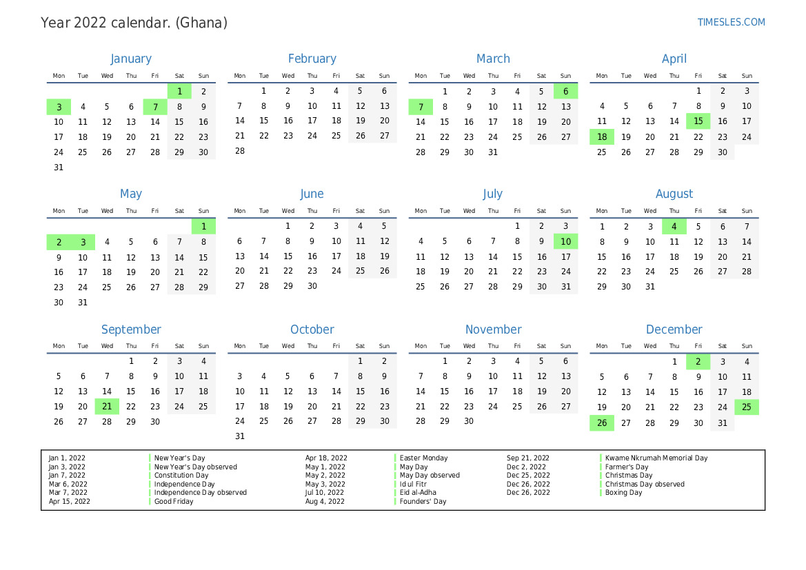 Mq Uni Calendar 2022
