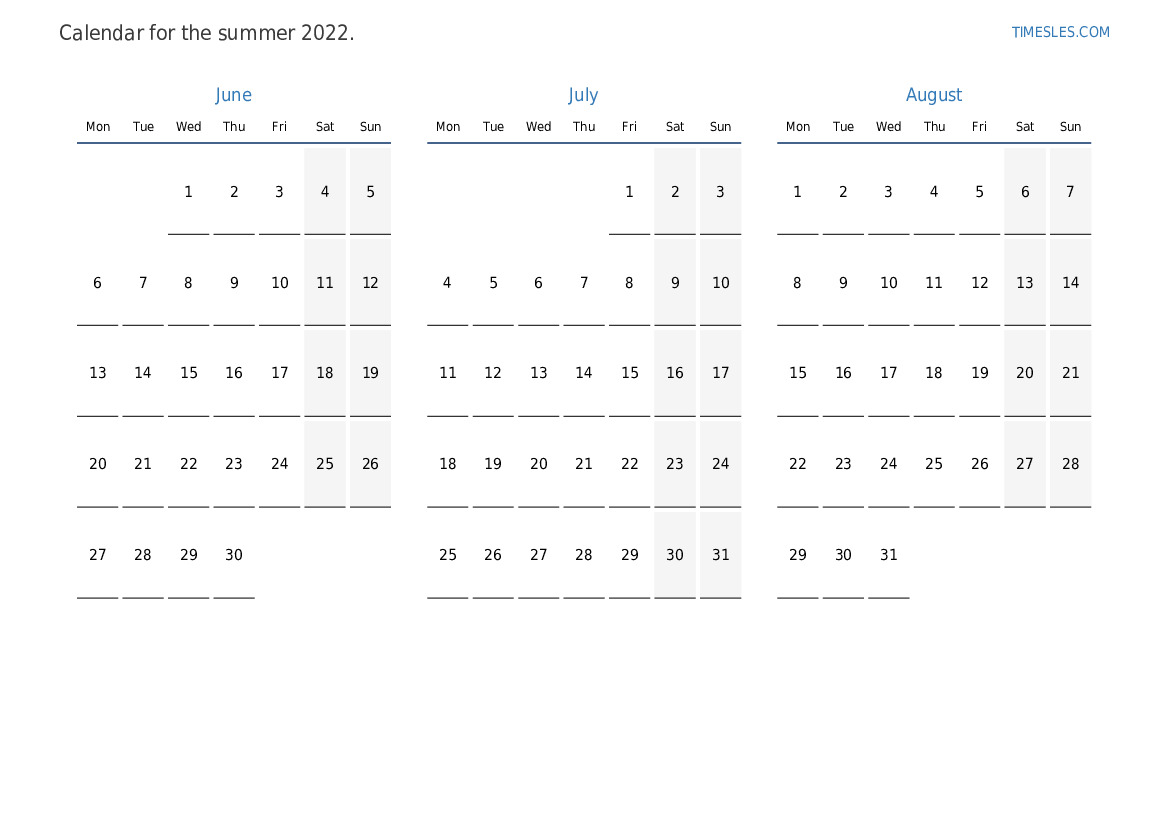 Summer 2022 Calendar Summer 2022 Calendar With Holidays For Iran | Print And Download Calendar