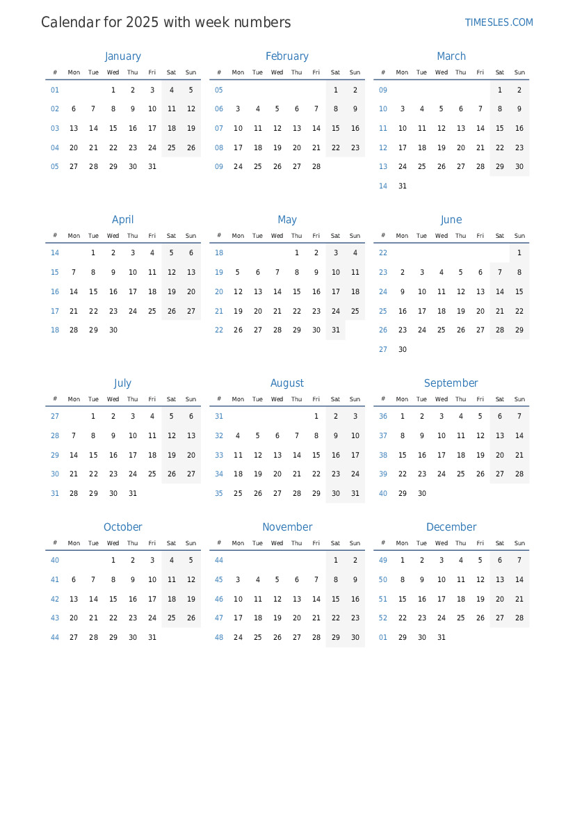 Week 13 of 2025 The calendar