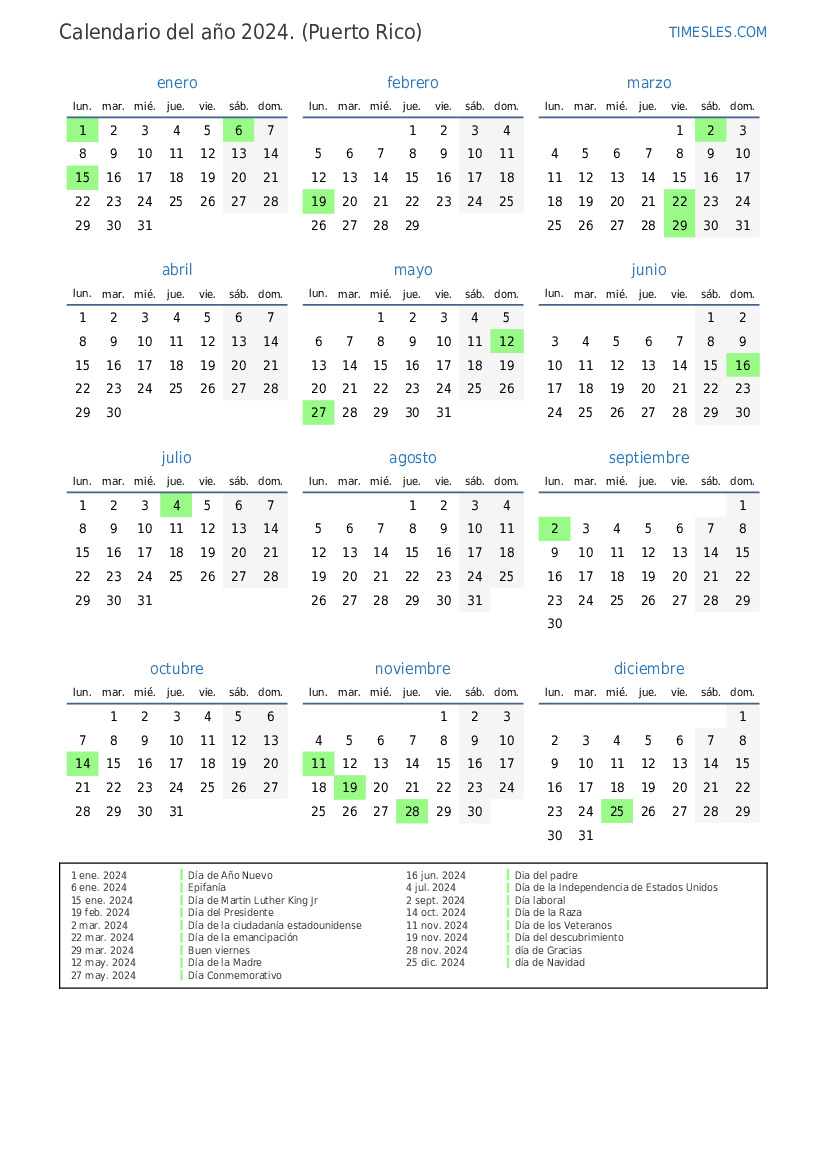 Calendario 2024 Con Dias Festivos Best Perfect Most Popular List Of Holiday List 2024 Calendar 2098