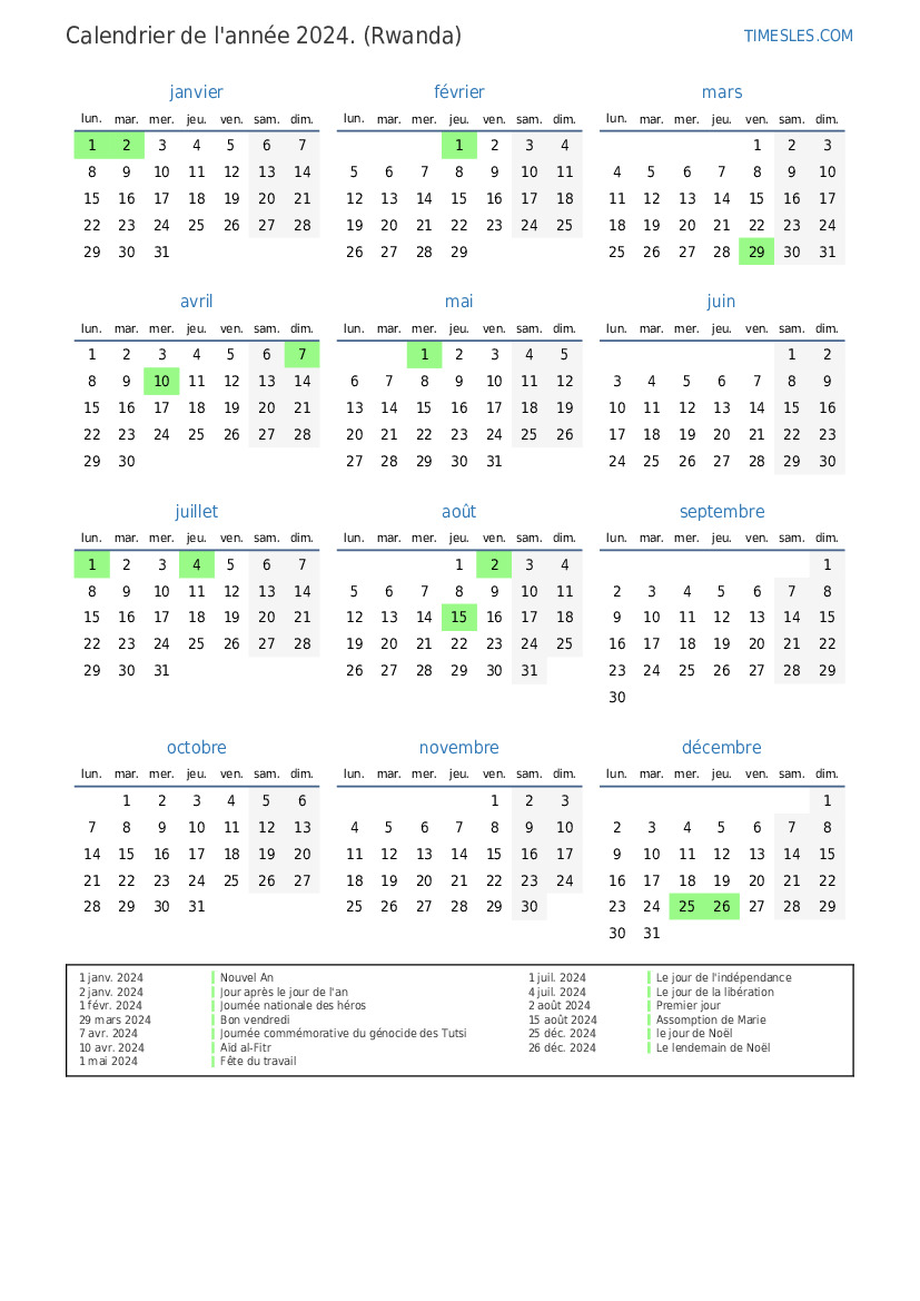 School Calendar 2024 Rwanda Joye Nellie